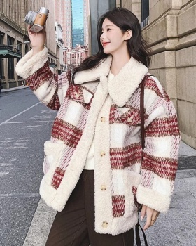 Thick British style cotton coat winter coat for women