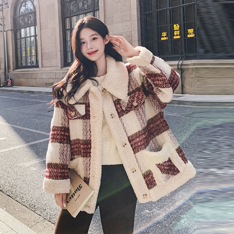 Thick British style cotton coat winter coat for women