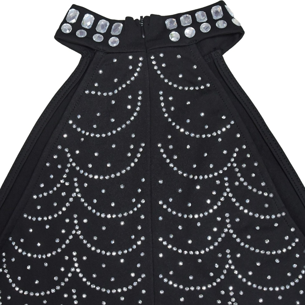 Slim European style dress rhinestone long dress for women