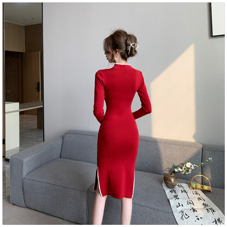 Maiden tight cheongsam temperament dress for women