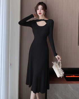 Tender slim dress autumn and winter long dress for women