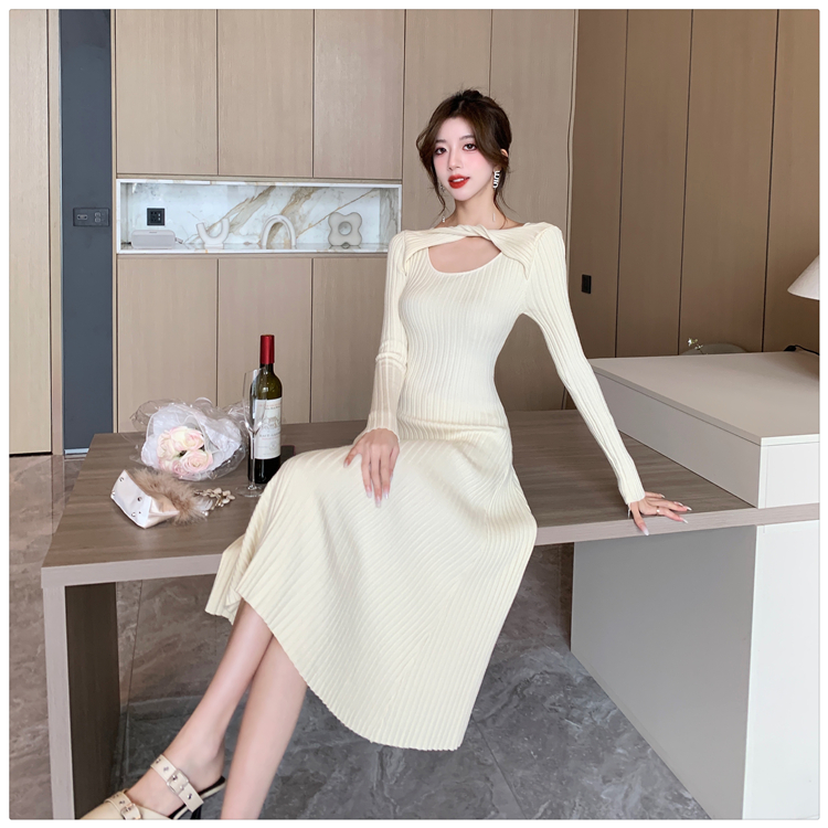 Tender slim dress autumn and winter long dress for women