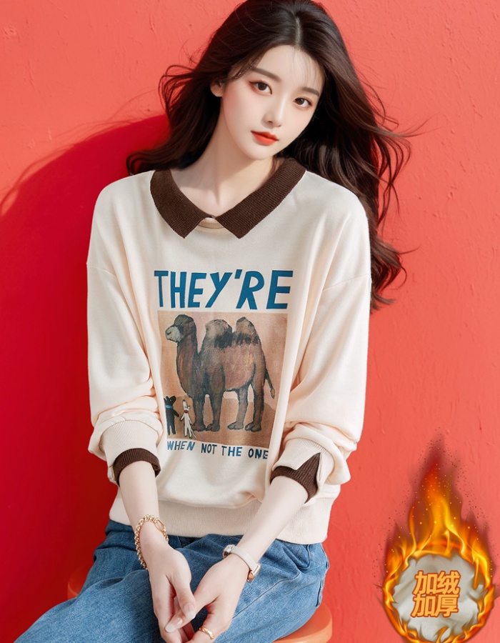 Small fellow hoodie fashion tops for women