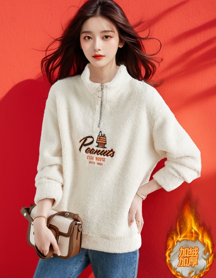 Autumn and winter coat letters sweater for women