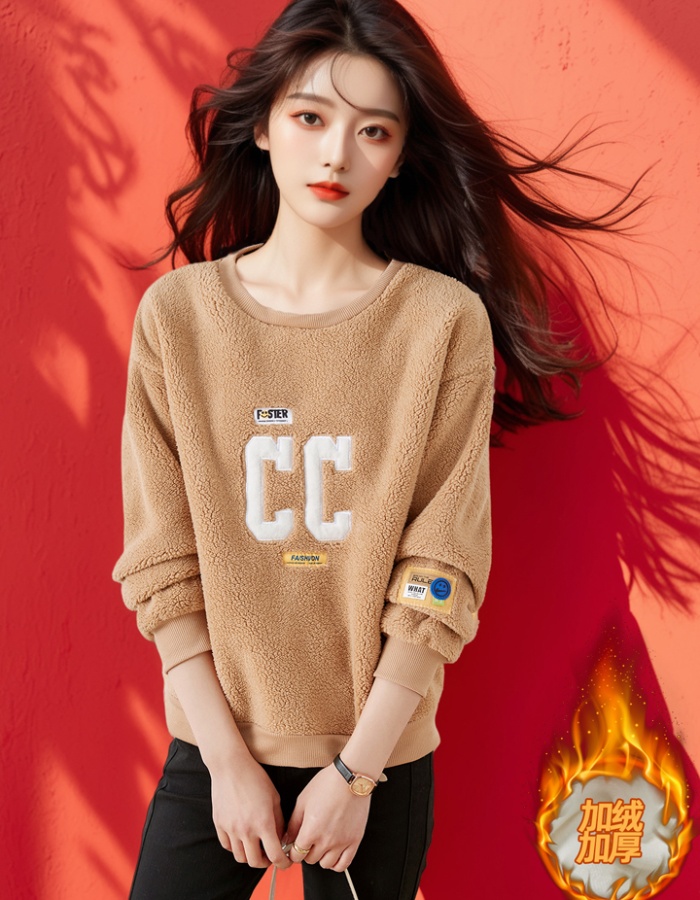 Loose autumn and winter tops show young hoodie for women