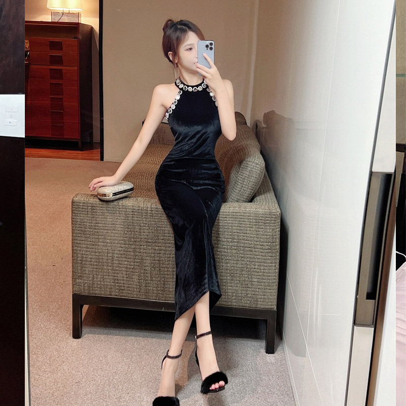 Diamond dress fashion evening dress for women