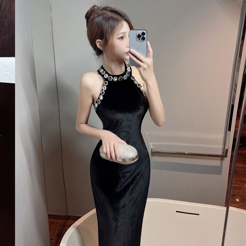 Diamond dress fashion evening dress for women