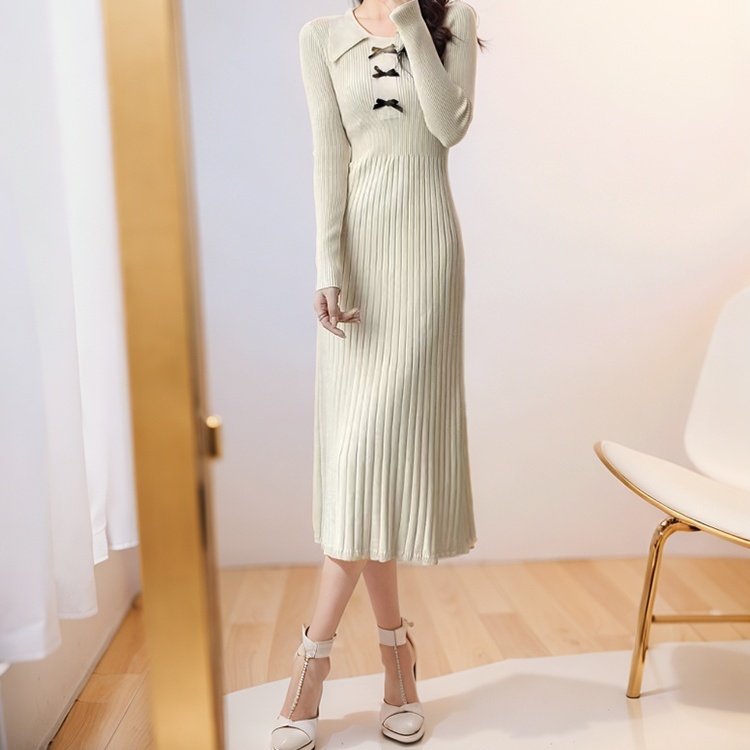 Exceed knee sweater dress temperament dress for women