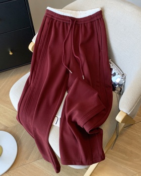 Drape mopping wide leg pants autumn and winter pants for women