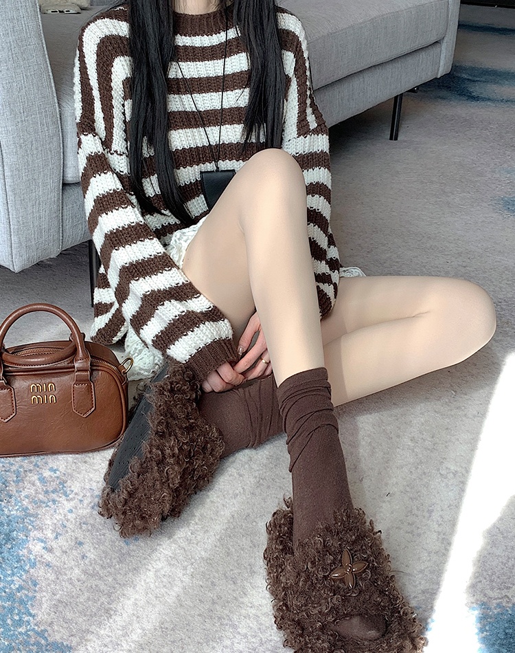 Natural thick jumpsuit autumn and winter leggings