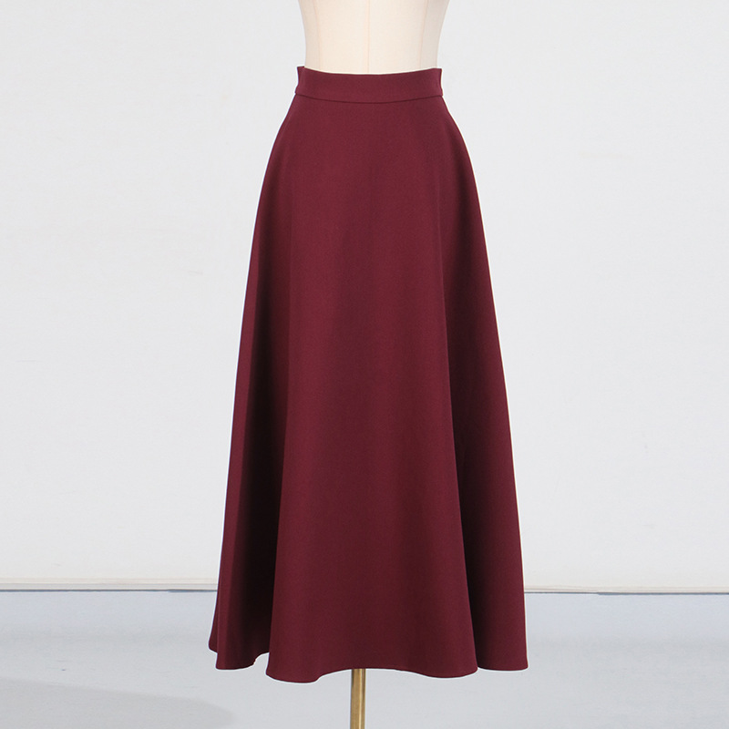 Round neck fashion pure long skirt a set for women