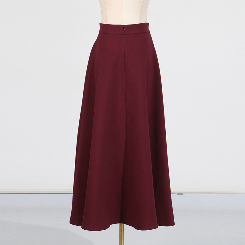 Round neck fashion pure long skirt a set for women