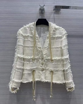 Autumn and winter coarse flower beading jacket