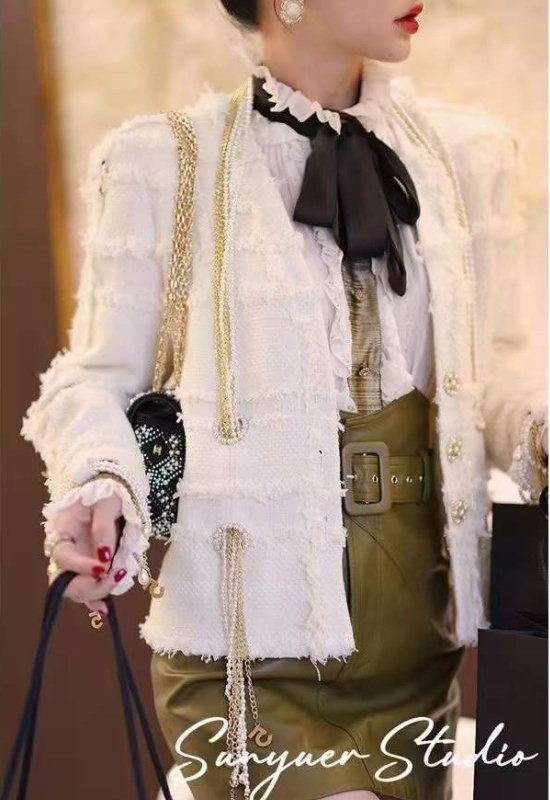 Autumn and winter coarse flower beading jacket