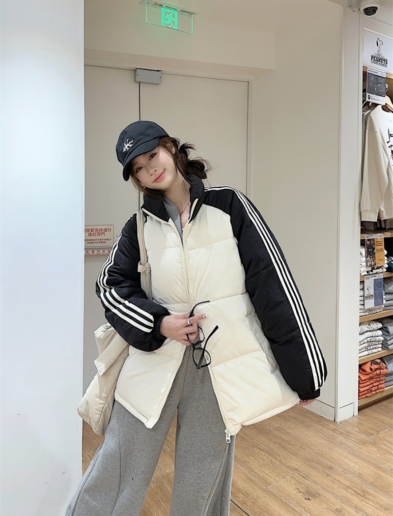 College style loose cotton coat large yard slim coat