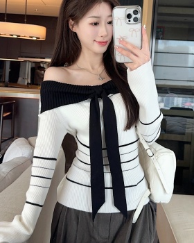 Slim knitted frenum autumn and winter bottoming shirt