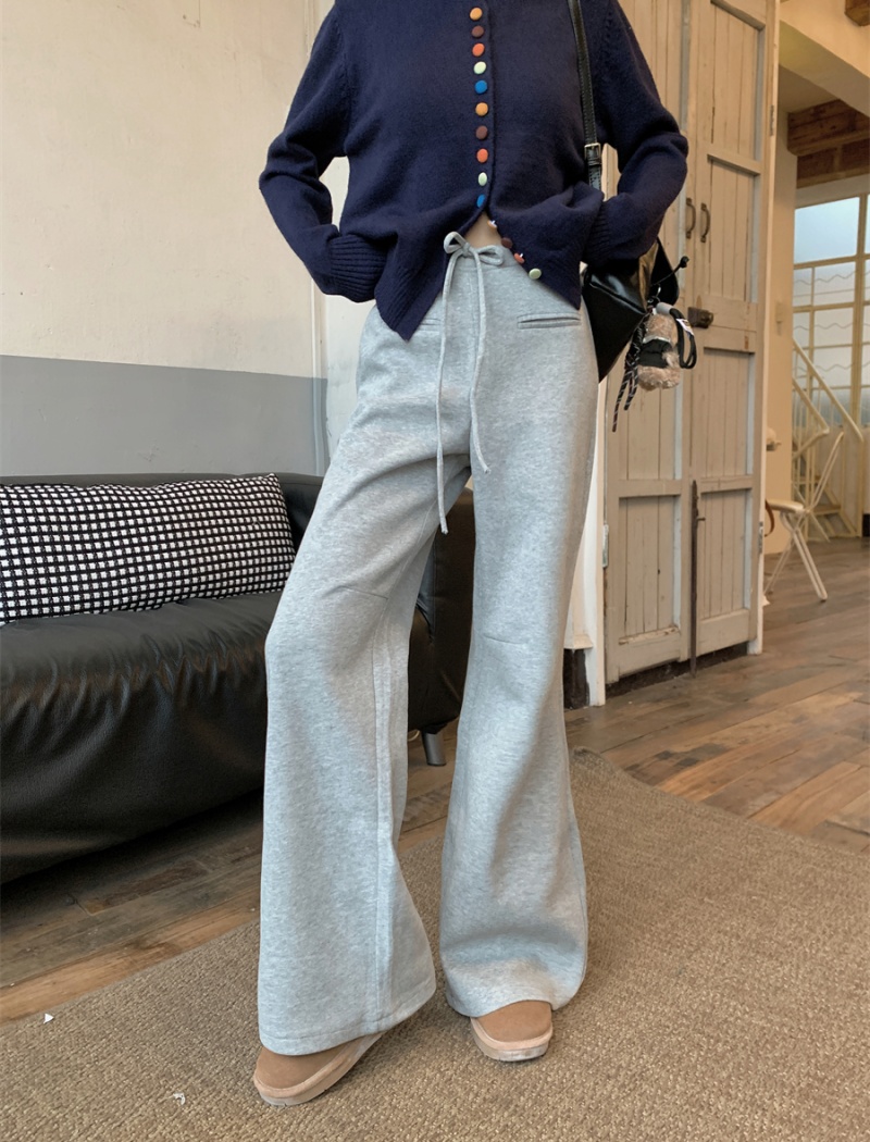 Casual long pants loose wide leg pants