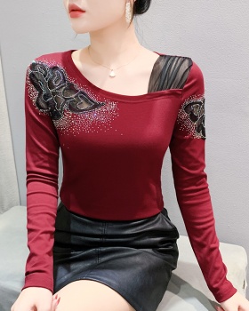 Slim bottoming small shirt pure cotton tops for women