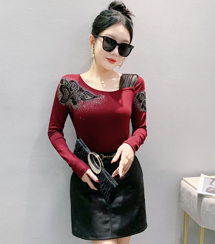 Slim bottoming small shirt pure cotton tops for women