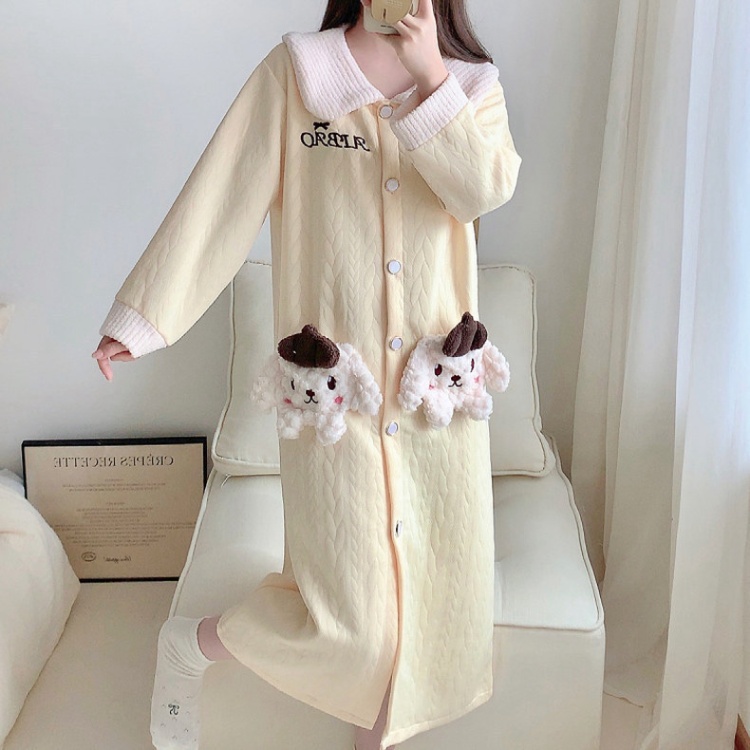 Autumn and winter Casual night dress homewear pajamas