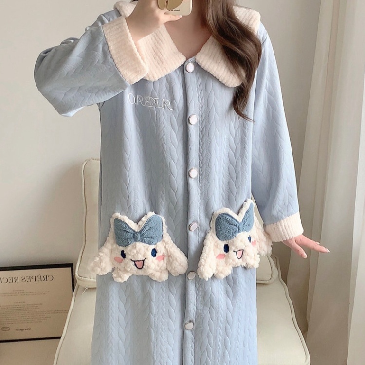 Autumn and winter Casual night dress homewear pajamas