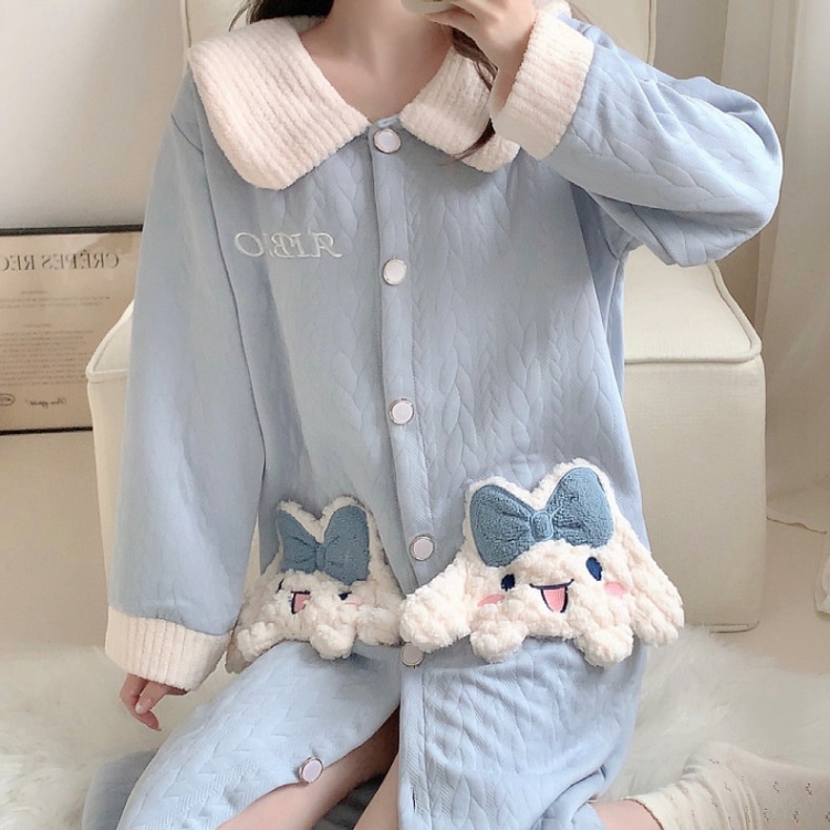 Autumn and winter Casual night dress homewear pajamas