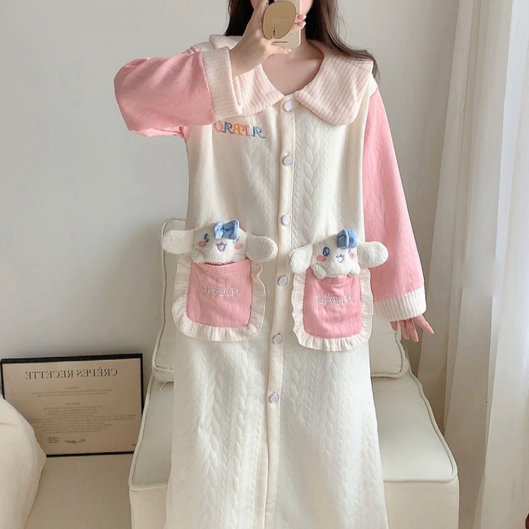 Autumn and winter Casual night dress homewear pajamas