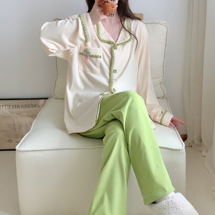 Autumn and winter Casual pajamas a set for women