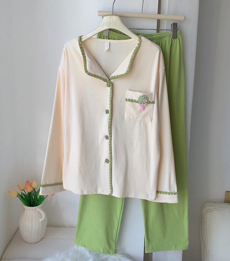 Autumn and winter Casual pajamas a set for women