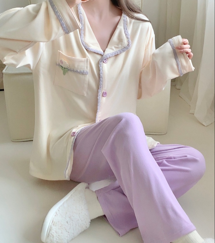 Autumn and winter Casual pajamas a set for women