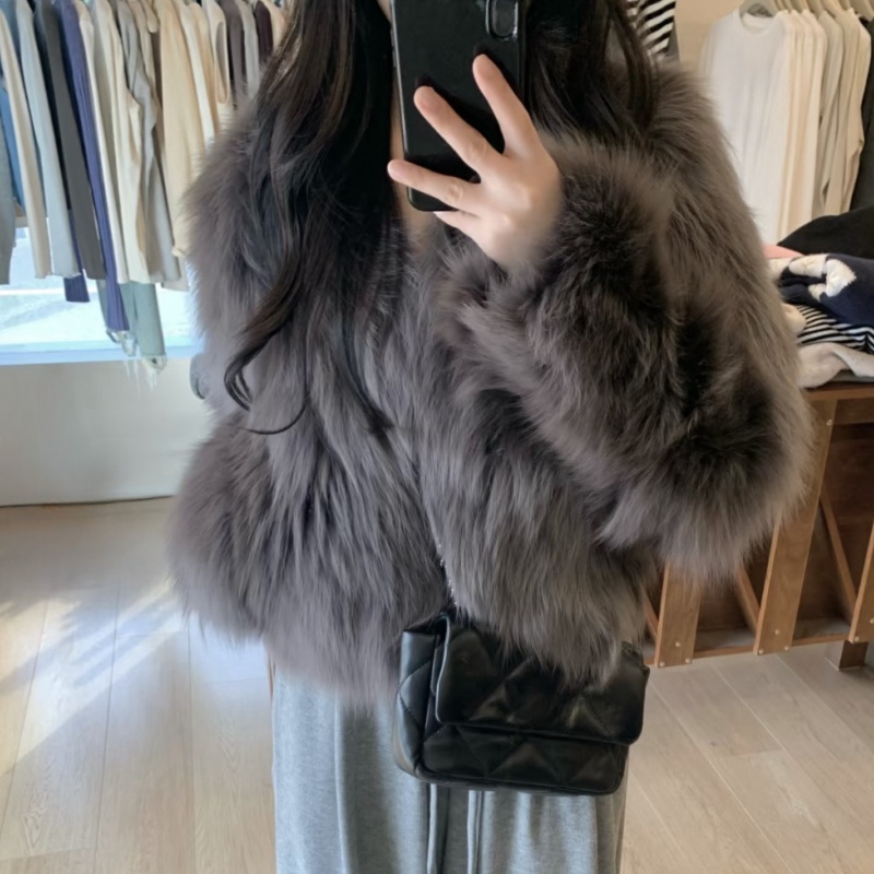 Autumn and winter coat elmo fur coat for women