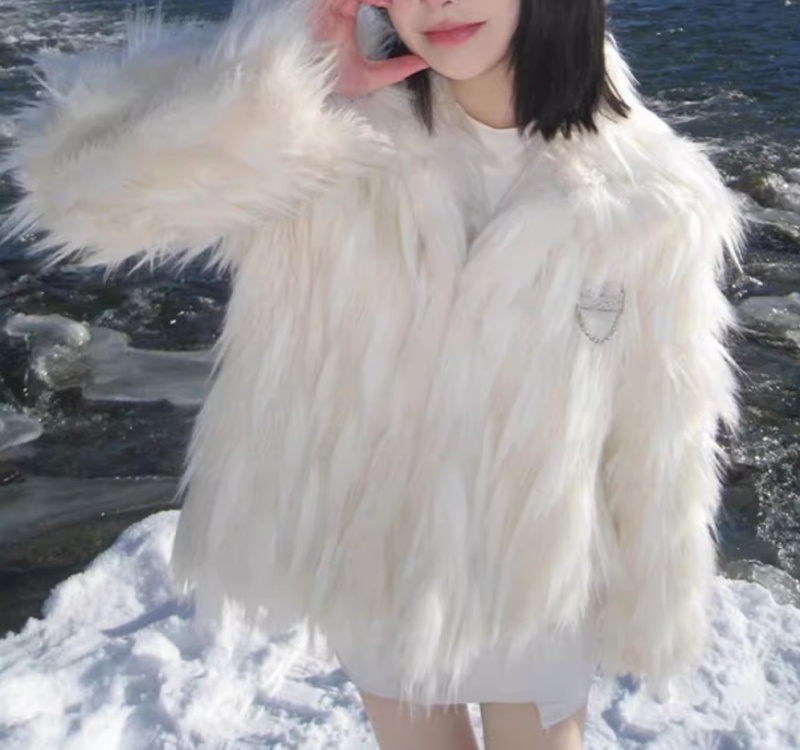 Winter loose overcoat short Korean style coat for women