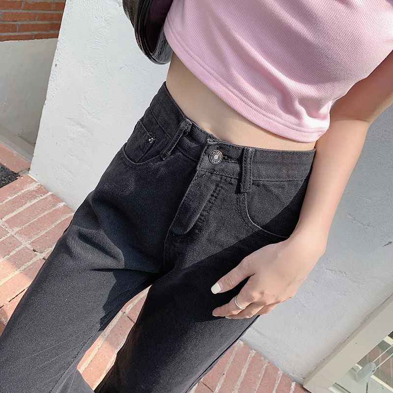 Straight high waist large yard wide leg pants for women