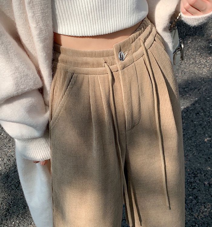 Large yard wide leg pants loose casual pants for women