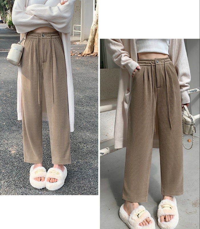 Large yard wide leg pants loose casual pants for women