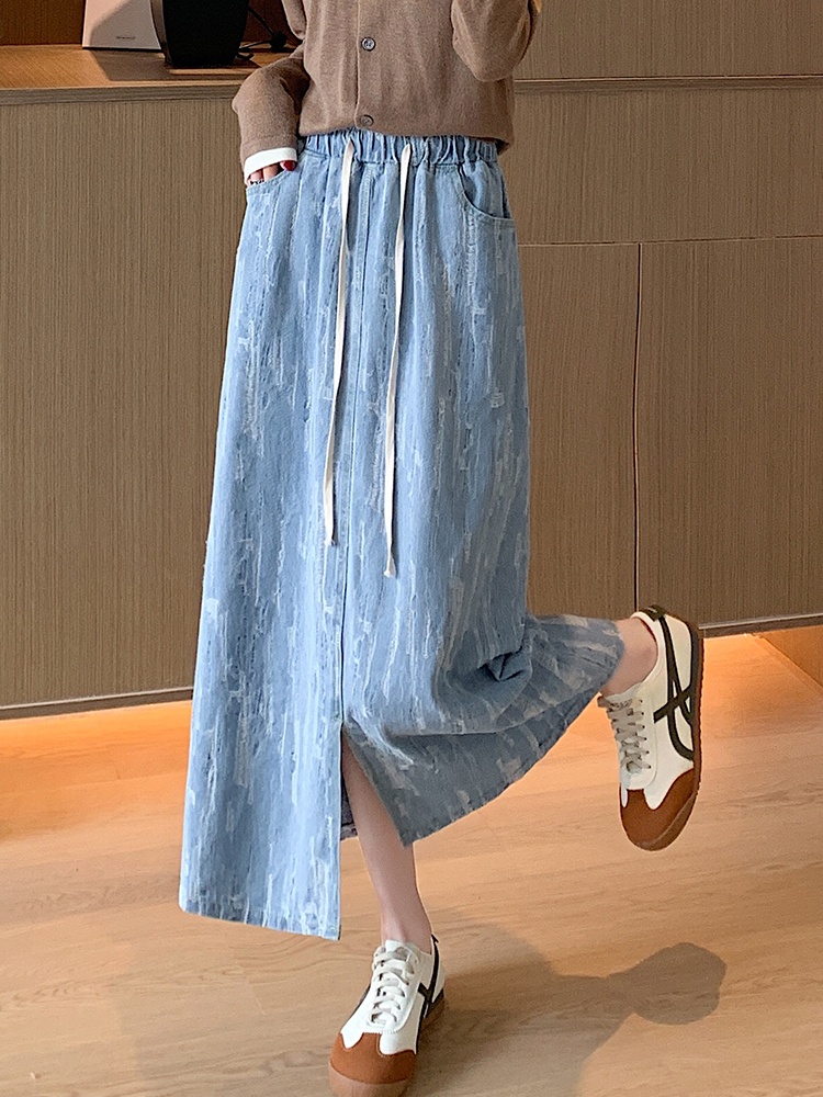 Package hip long dress all-match one step skirt for women