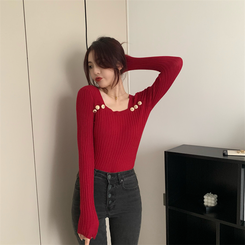 Autumn and winter tops bottoming shirt for women