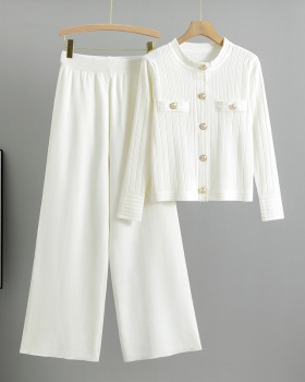 Wide leg pants 2pcs set for women