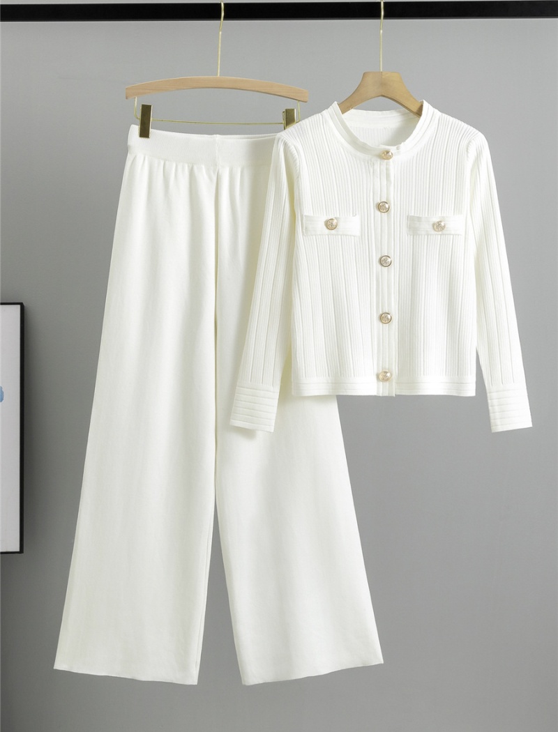 Wide leg pants 2pcs set for women