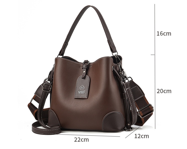 Shoulder bucket bag retro messenger bag for women