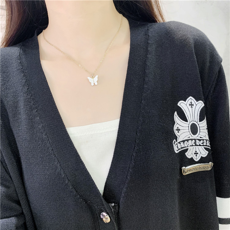 Crosses college style sweater knitted loose coat for women