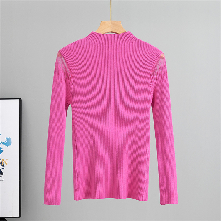 Splice unique sweater rhinestone tops for women