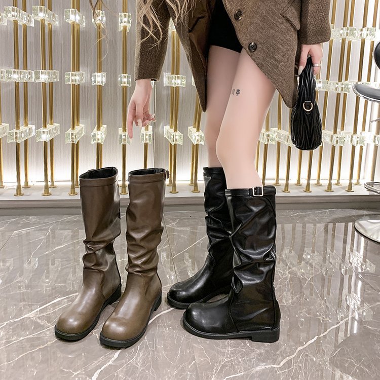 Lady fashion thigh boots not exceed knee Casual boots for women