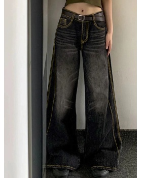 Denim fashion long pants sexy straight jeans for women