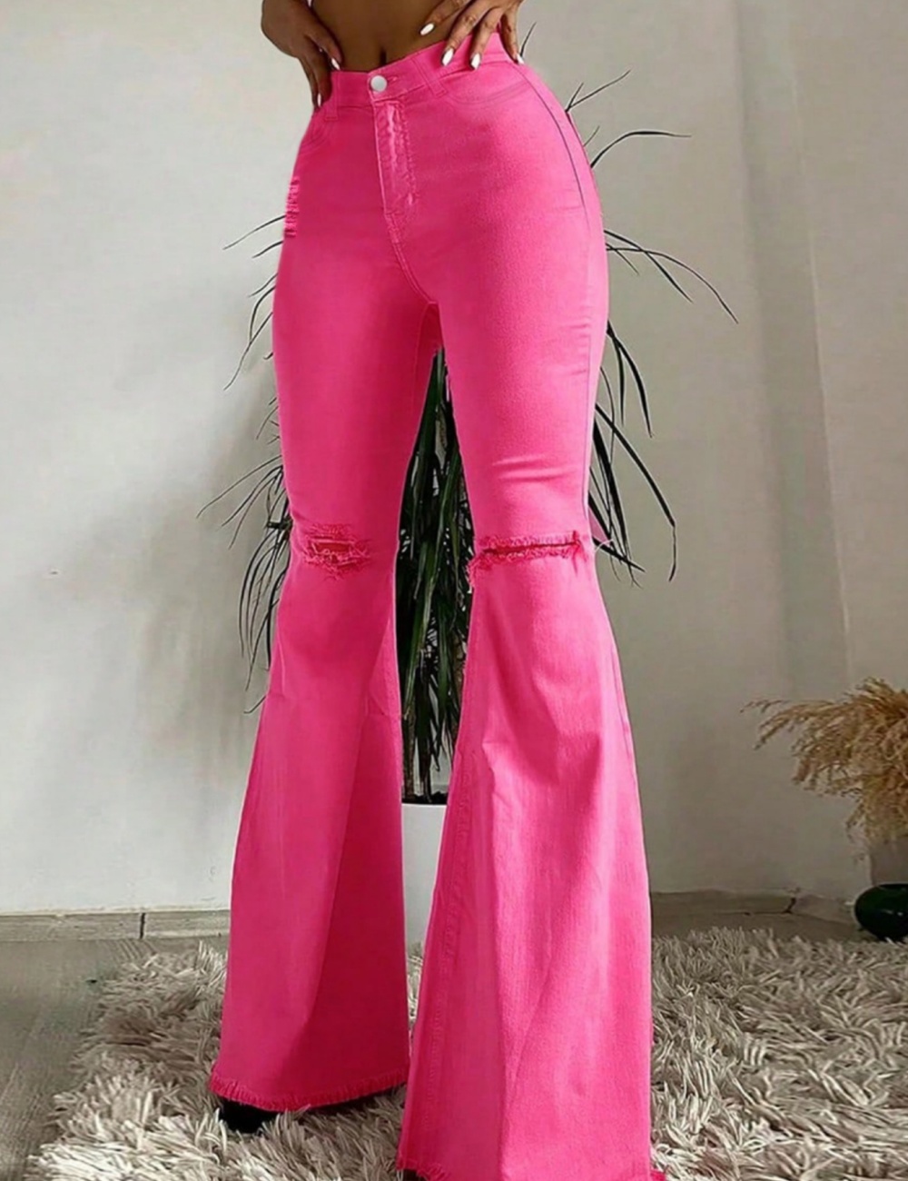 Tight high waist European style jeans sexy fashion pure pants