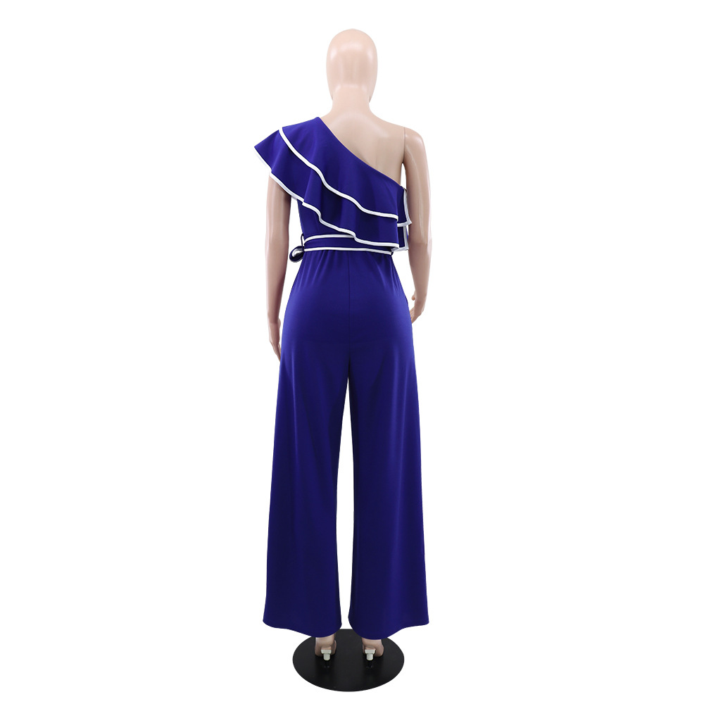 European style jumpsuit Casual wide leg pants for women