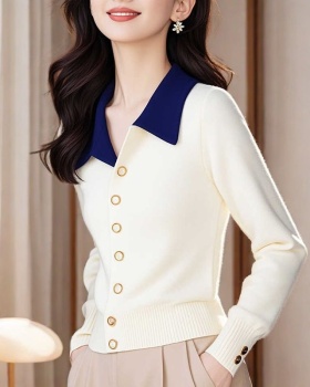 Tender knitted cardigan temperament tops