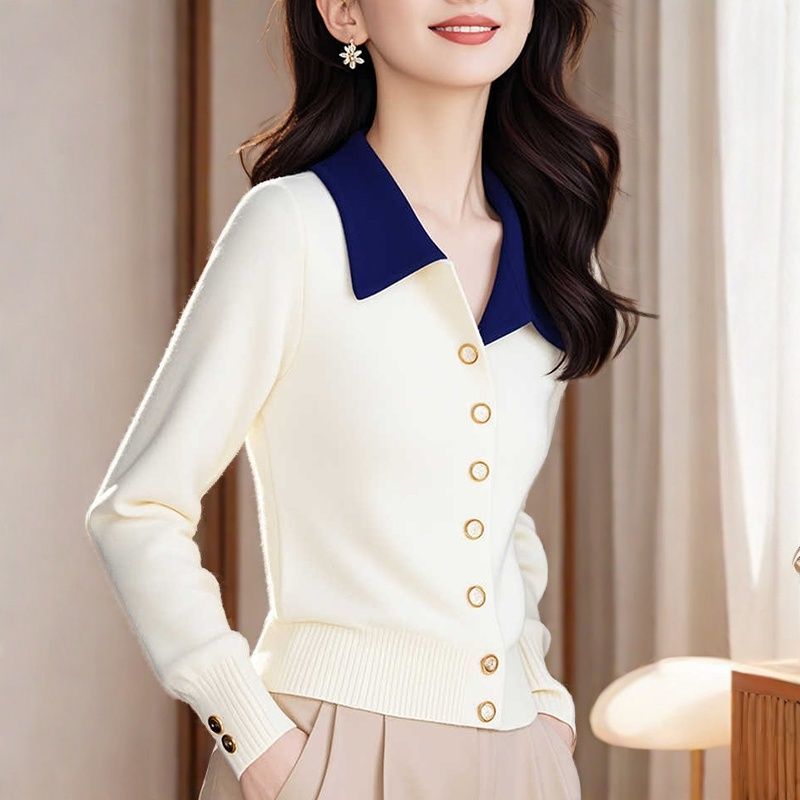 Tender knitted cardigan temperament tops