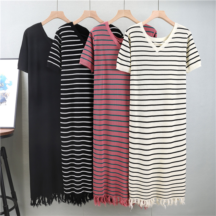 Show young hem dress Casual long dress for women