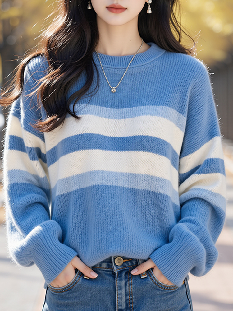 Autumn and winter tops knitted sweater for women